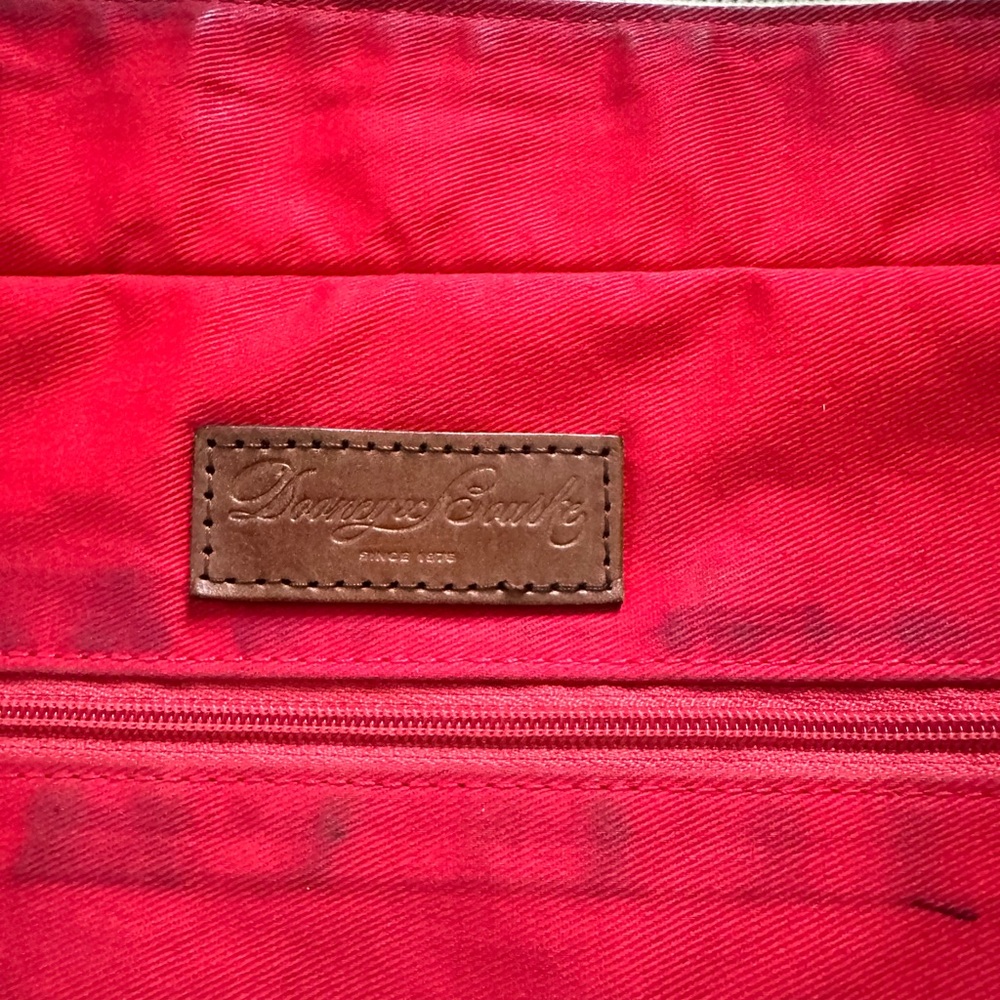 Dooney Bourke Large Tan Soft Pebbled Leather Handbag - Picture 7 of 8